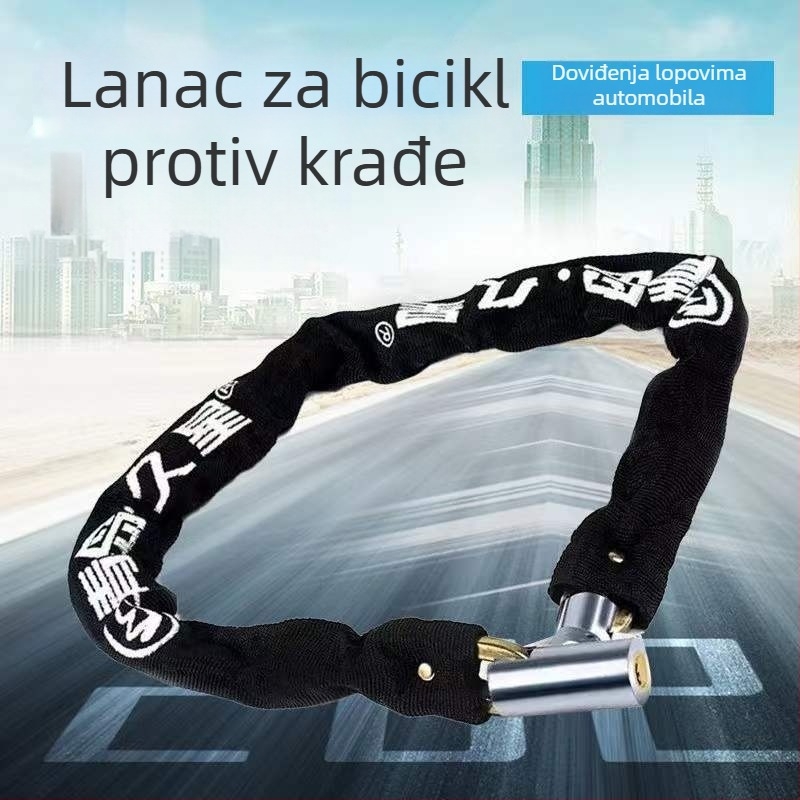 Jiuxing Lančani Zaključavač s Navlakom od Platna – Bakreni Materijal, Za vozila, Moderan Minimalistički Stil
