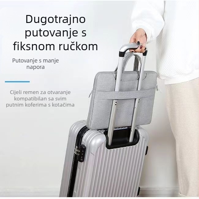 Torba za prijenosno računalo – ultra lagana, otporna na habanje, otporna na potres, Oxford platno; poslovni elit stil, prenosna aktovka, podstava Oxford (Materijal: Oxford platno; Funkcije: Ultra Light, Wear-Resistant, Earthquake Resistance)