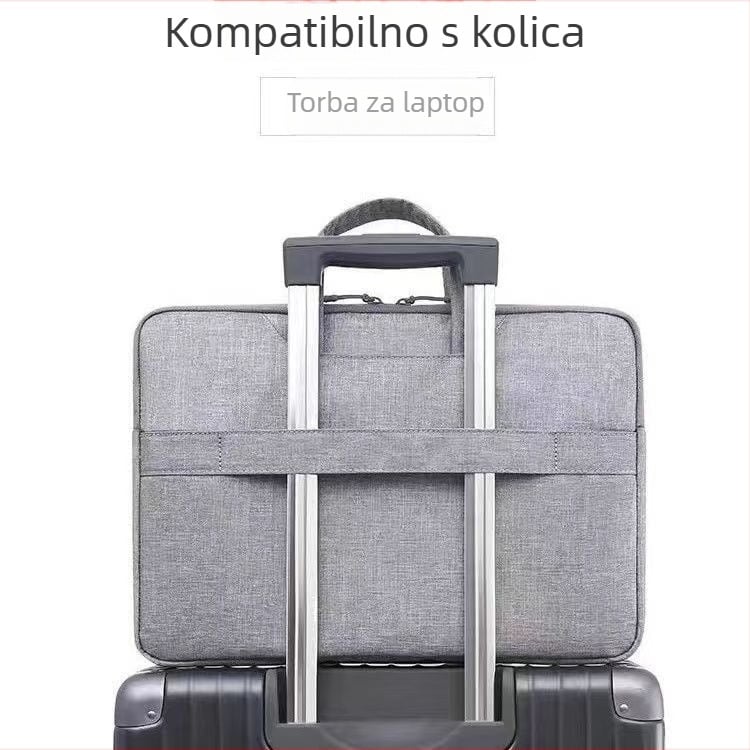 Torba za prijenosno računalo – ultra lagana, otporna na habanje, otporna na potres, Oxford platno; poslovni elit stil, prenosna aktovka, podstava Oxford (Materijal: Oxford platno; Funkcije: Ultra Light, Wear-Resistant, Earthquake Resistance)