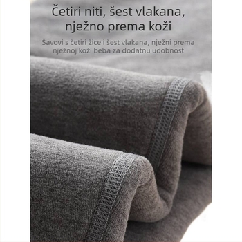 Dječje zimske termalne hlače za bazni sloj, 90% poliestera, visoki struk, za djecu iznad 8 godina