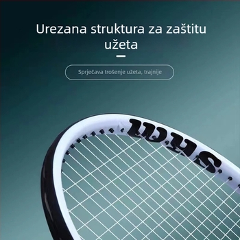 Raketa od karbonskih vlakana – lagana, 75–79 g, najlonske žice, drška G3, pogodna za amaterske juniore