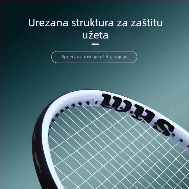 Raketa od karbonskih vlakana – lagana, 75–79 g, najlonske žice, drška G3, pogodna za amaterske juniore