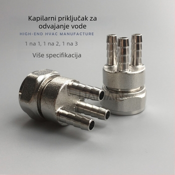 Pribor za podno grijanje: razvodnik s 10 kapilarnih spojnica, model DM1010, interfejs grananja cijevi