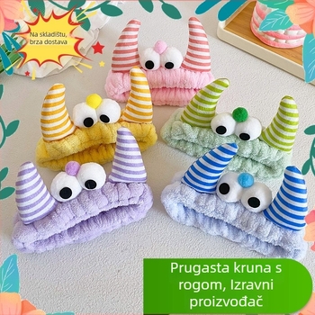 Ženska traka za kosu s crtić dizajnom, tkanina, motiv životinja/zodijak, za pranje lica i uklanjanje šminke