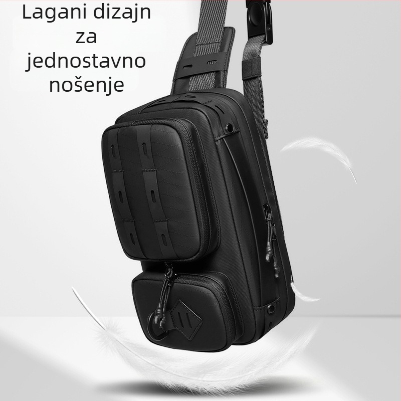 Outwalk muška crossbody torba za rekreaciju – Oxford platno, prozračna, vodootporna, izdržljiva