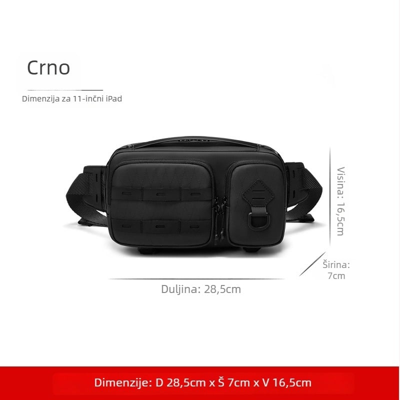 Outwalk muška crossbody torba za rekreaciju – Oxford platno, prozračna, vodootporna, izdržljiva