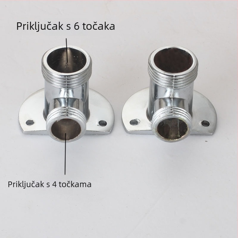 Tuš adapter s bakrenim tijelom za skrivenu i otvorenu instalaciju – moderni minimalistički stil
