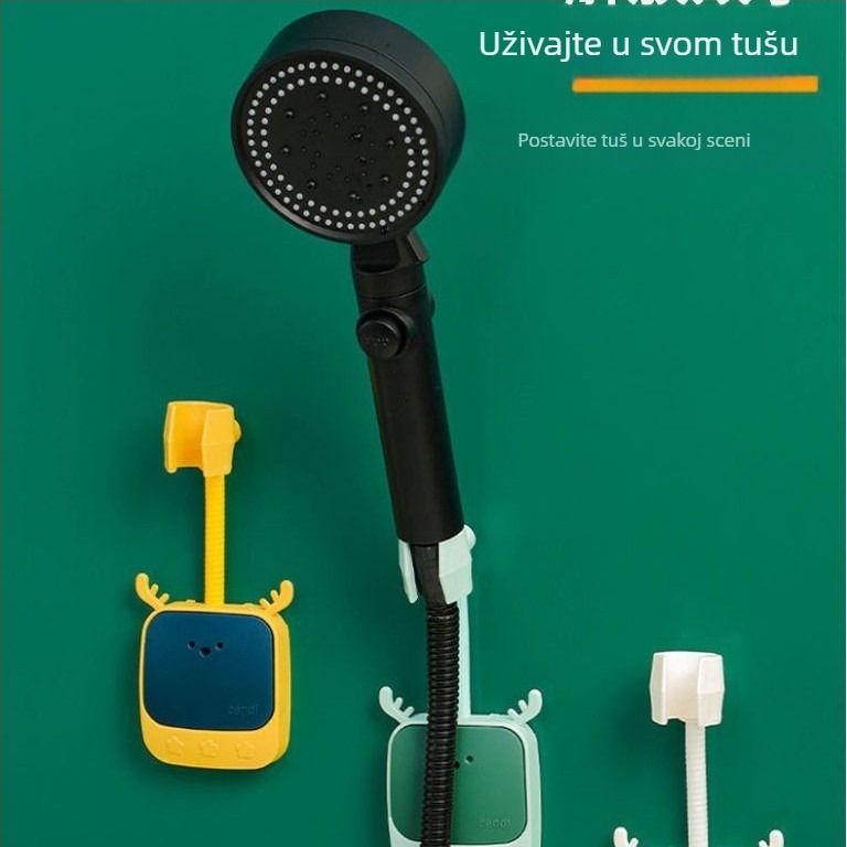 Držač za tuš bez bušenja (Materijal: Plastika; Montaža: Bez bušenja; Model: Univerzalni; Radna temperatura: 27; Nazivni tlak: 50)
