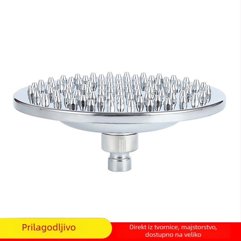Tuš glava od ABS plastike s kromiranim premazom, gornji raspršivanje, kružni dizajn, model SW-3021/3008-6/3008-8