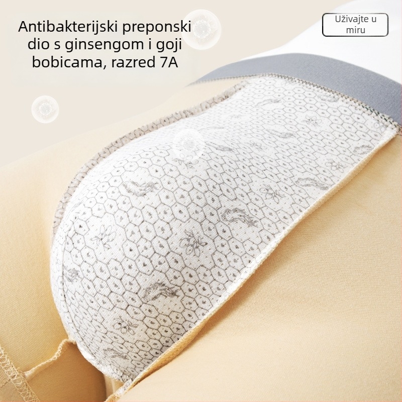 Muške pamuk bokserice – prozračne, antibakterijske, srednji pojas, prepona podstava od viskoze