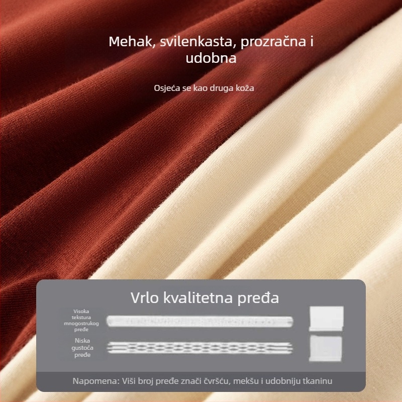 Muške pamuk bokserice – prozračne, antibakterijske, srednji pojas, prepona podstava od viskoze
