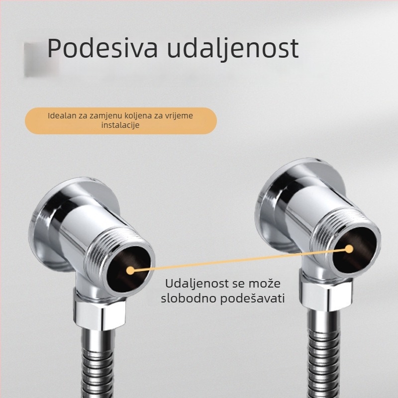 Tuš konverzijski adapter s miješkim ventilom i površinski montiranom temeljem | Materijali: legura / bakar / nehrđajući čelik | Moderan minimalistički stil