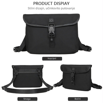 Muška crossbody torba End&start, najlon, ulični stil, vodootporna, olakšava nošenje