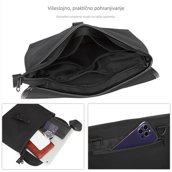 Muška crossbody torba End&start, najlon, ulični stil, vodootporna, olakšava nošenje