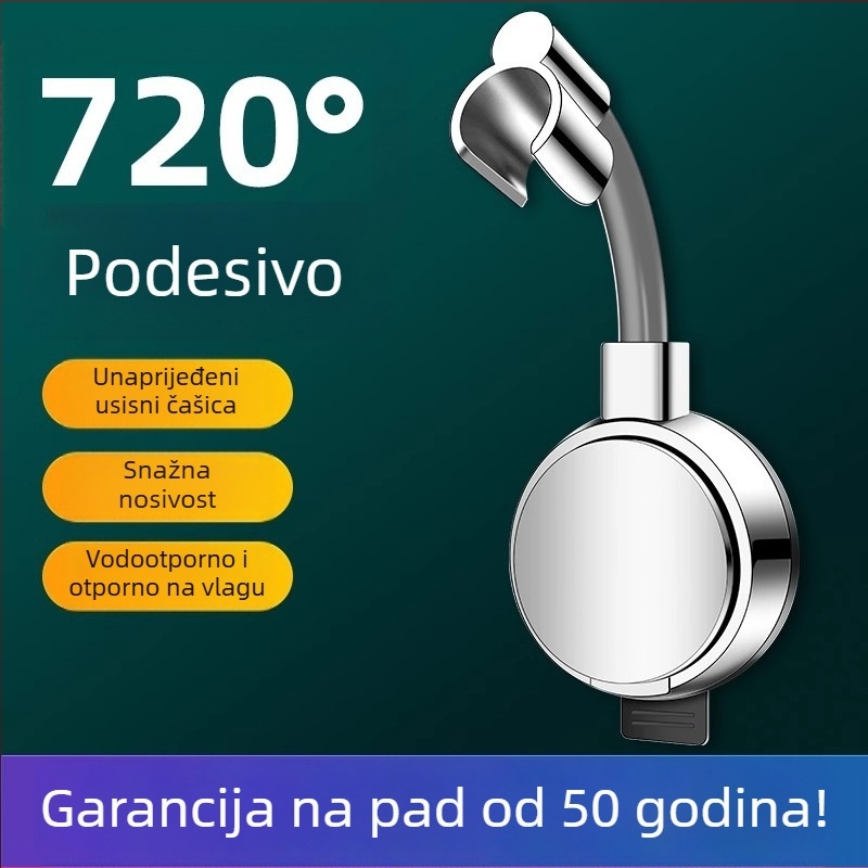 Držač za glavu tuša - ABS, usisno pričvršivanje, model K1, moderni minimalistički stil
