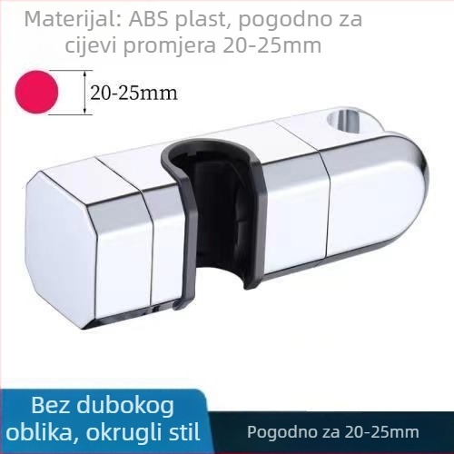 Junzhou Bez bušenja: sprchovna šipka s podesivim držačem za tuš glavu, ABS, model Jz