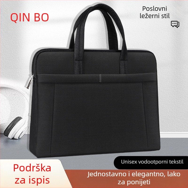 Prijenosna torba za dokumente velike kapacitete od Oxford tkanine, vodootporan zatvarač, Alien stil, Qinbo