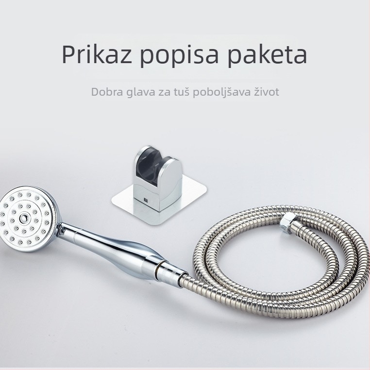 Set tuš glava od bakra, kišna funkcija, spiralna instalacija, model THS01, nominalni tlak 1,2 MP