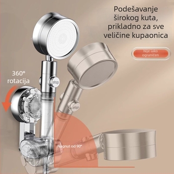 Držač za tuš sa usisnom čašom, bez bušenja, podesiv XP01 — ABS, elektroplakiranje, temperaturni raspon -20°C do 100°C, tlak 0,56 MPa