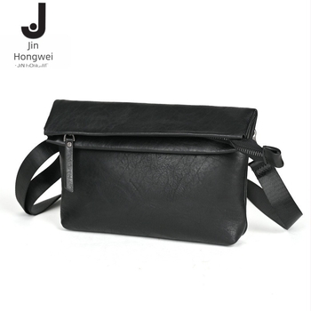 Muška kožna crossbody torba – prirodna koža, koža prvog sloja, otporna na habanje, jednobojna, podstava od poliestersko-bavlane tkanine