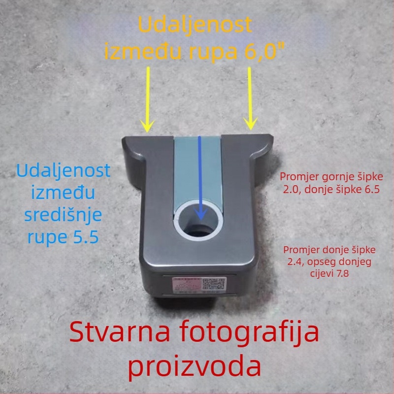 Zidni nosač za tuš s podesivim uzimanjem šipke, ABS, WATERMARK certifikat, Novi kineski stil