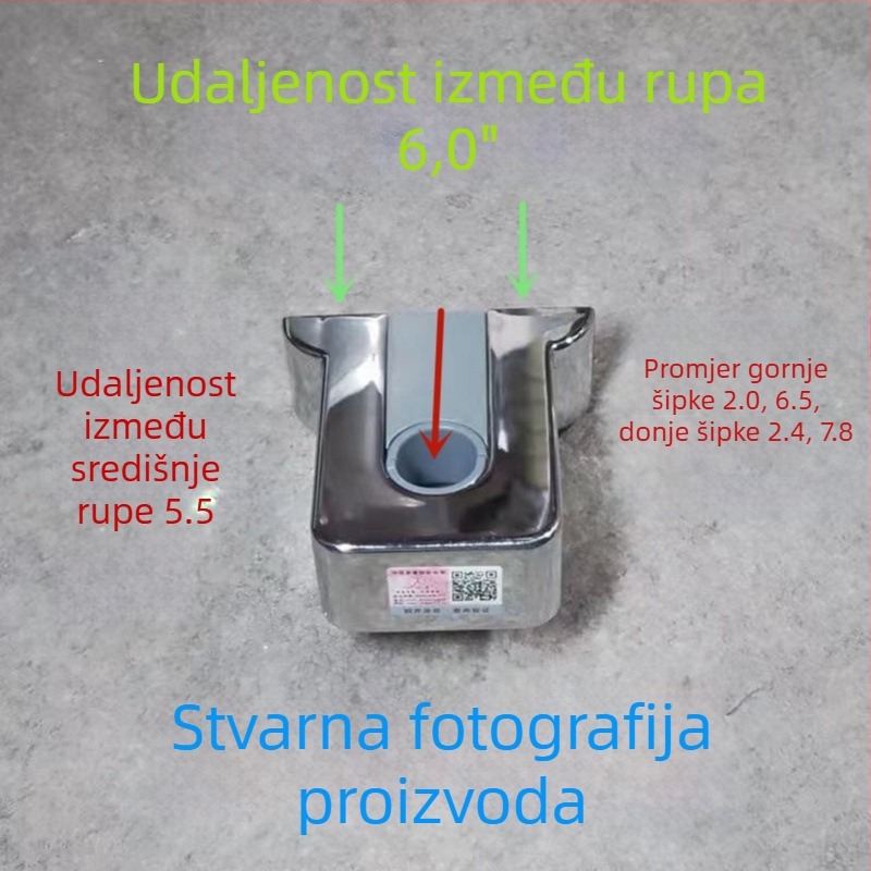 Zidni nosač za tuš s podesivim uzimanjem šipke, ABS, WATERMARK certifikat, Novi kineski stil