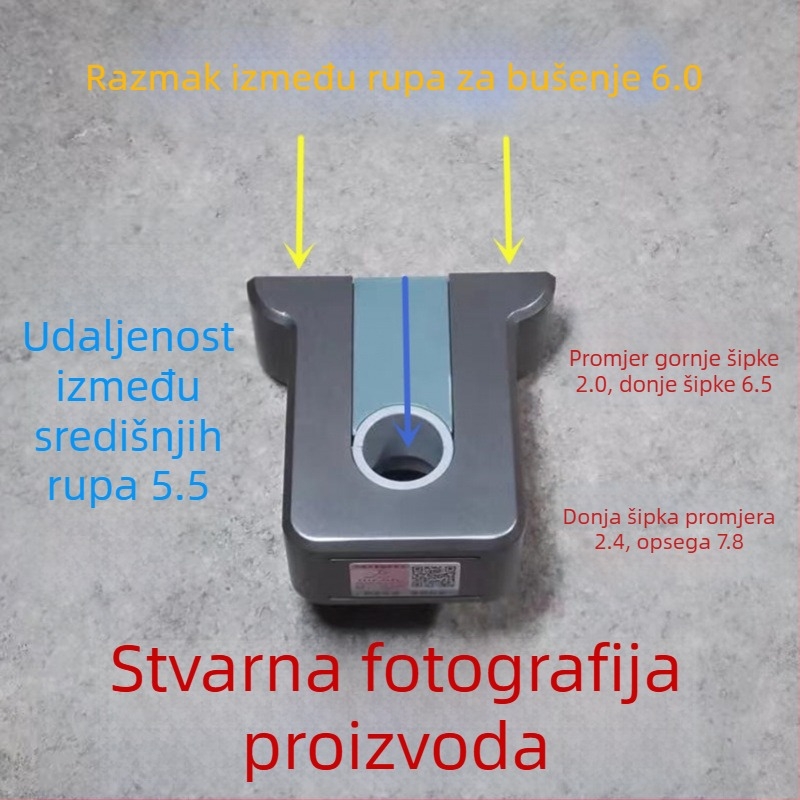 Zidni nosač za tuš s podesivim uzimanjem šipke, ABS, WATERMARK certifikat, Novi kineski stil