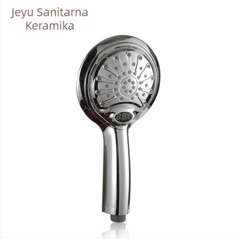 Tuš glava s LED prikazom temperature i kontrolom temperature, ABS-PC materijal, navojna instalacija, CE certifikat, modeli JY-328A/B/C, 0-99°C