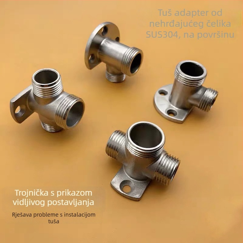 Površinski montirana osnova za tuš adapter | 304 nehrđajući čelik | moderan minimalistički stil | prilagodljivo