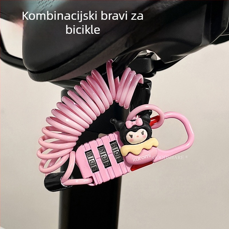 Brava s kodom za planinski bicikl – zaštita od krađe i sladak karikaturni dizajn, šifra proizvoda Cr+10