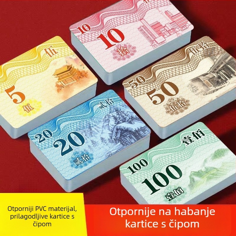 Karti s čipom od melamina, vodootporne, debele, za šahovske dvorane i dvorane igara