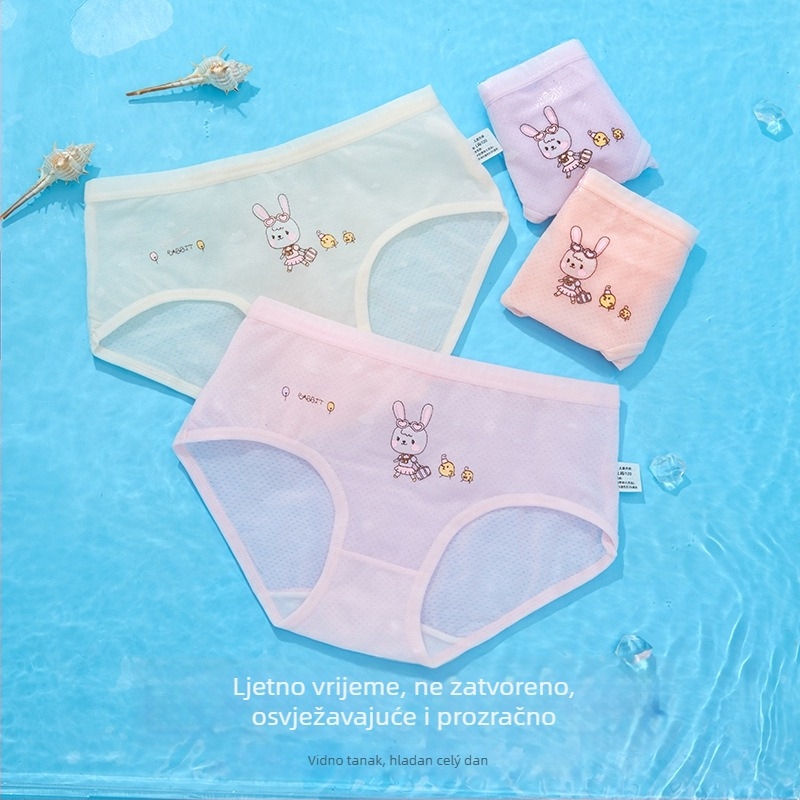 Dječje gaćice za djevojčice od modala 95%, antibakterijska zona prepona (7a), bez šavova u preponi, za djecu 3–8 godina, jesen 2024
