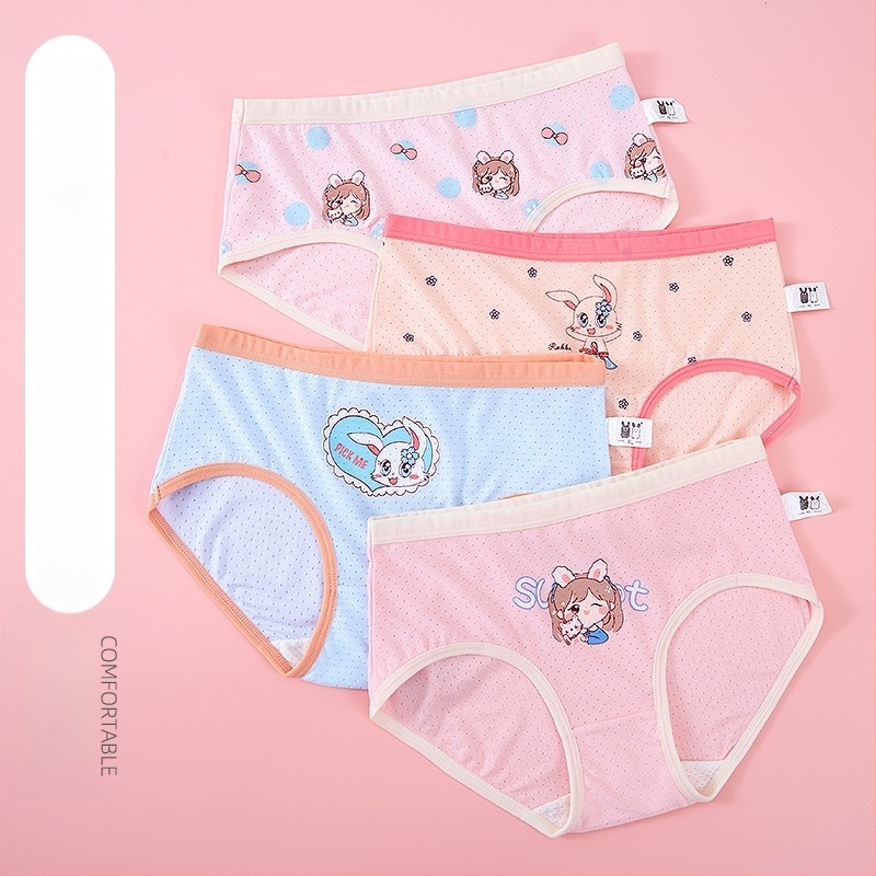 Dječje gaćice za djevojčice od modala 95%, antibakterijska zona prepona (7a), bez šavova u preponi, za djecu 3–8 godina, jesen 2024