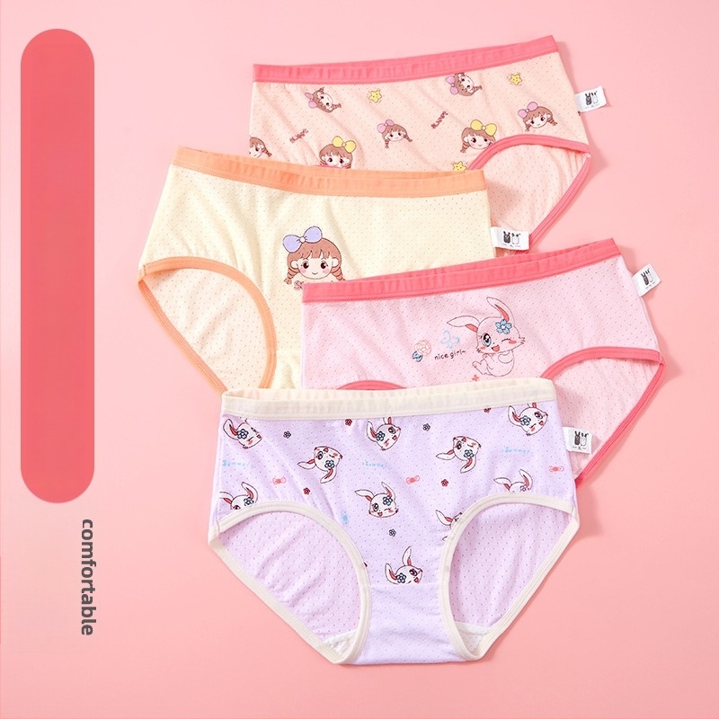 Dječje gaćice za djevojčice od modala 95%, antibakterijska zona prepona (7a), bez šavova u preponi, za djecu 3–8 godina, jesen 2024