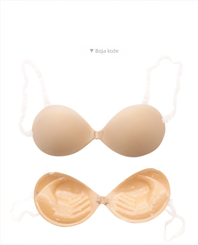 Ljepljive pločice za grudi u obliku dlana s debelim čipkastim vezom za nevidljiv push-up, za svadbenu fotografiju.