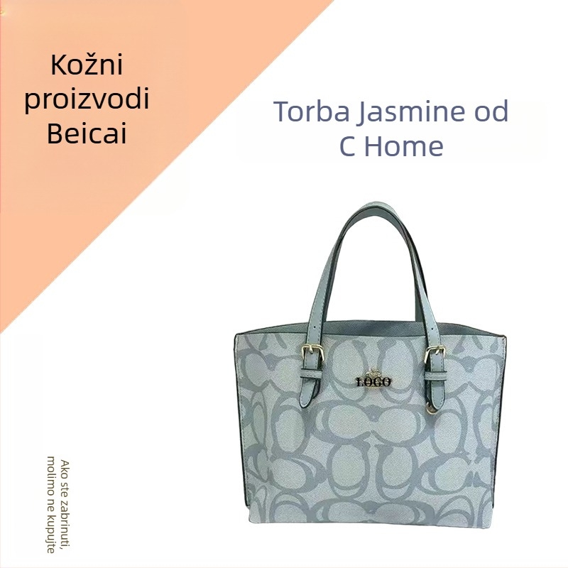Jasmine Tote Torba — Urbani stil, umjetna koža, horizontalni kvadratni oblik, zatvarač, laminirani unutarnji pretinac