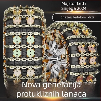 Tiger Claw Field Chain snježni lanac za sva vozila, čelik, pogodan za gume 165–275 mm, težina 2000 g