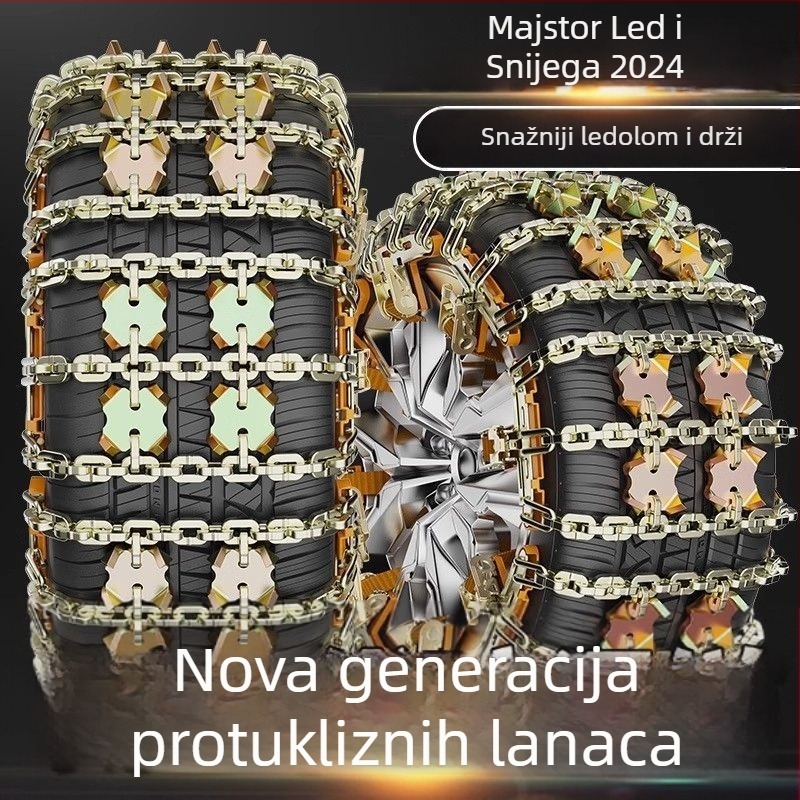 Tiger Claw Field Chain snježni lanac za sva vozila, čelik, pogodan za gume 165–275 mm, težina 2000 g