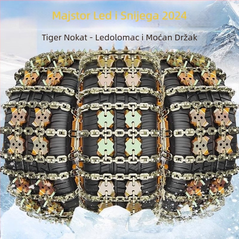 Tiger Claw Field Chain snježni lanac za sva vozila, čelik, pogodan za gume 165–275 mm, težina 2000 g