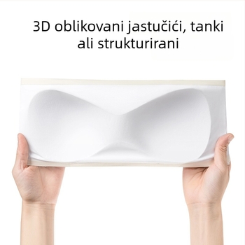 Bez naramenica grudnjak, bez šavova, s punim košem — Ice Silk/Nylon, puna šalice, tanko oblikovana čašica, ljeto 2024