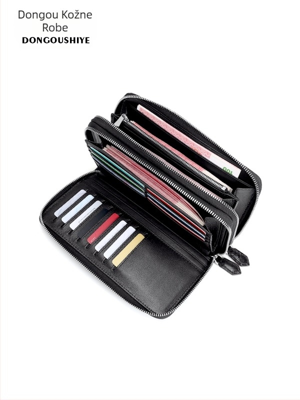 Muški clutch novčanik od prave krokodilo kože, poslovni stil, ultra lagan, otporan na habanje, protiv krađe, sklopivi, podstava od goveđe kože