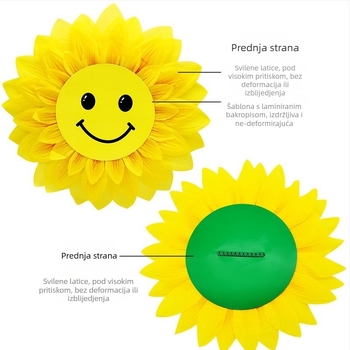 Ručni rekvizit sa suncokretom – svila cvijet, oblikovanje, jedna stabljika, za vanjsku fotografiju