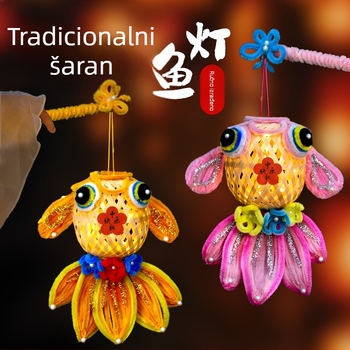 Fenjer Fat Dragon: motiv koi ribe, nepravilan oblik, DIY, klasičan stil