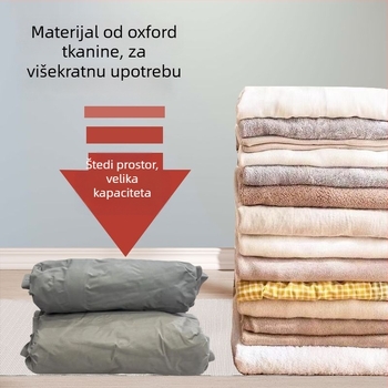 Vakumska kompresijska torba za skladištenje, Oxford tkanina, sklopa se, japanskog stila, za donje rublje, za spavaću sobu/ormar/ladicu