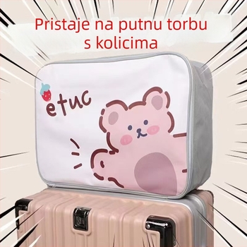 Prijenosni kovčeg s kotačićima za putovanja, velik kapacitet, anime uzorak (kapacitet: <20L; materijal: Oxford tkanina; podstava: poliester; marka: Yongfa)