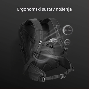 Poslovni ruksak za prijenosno računalo, gradski stil jednostavnosti, Oxford platno, zatvarač, vodootporan