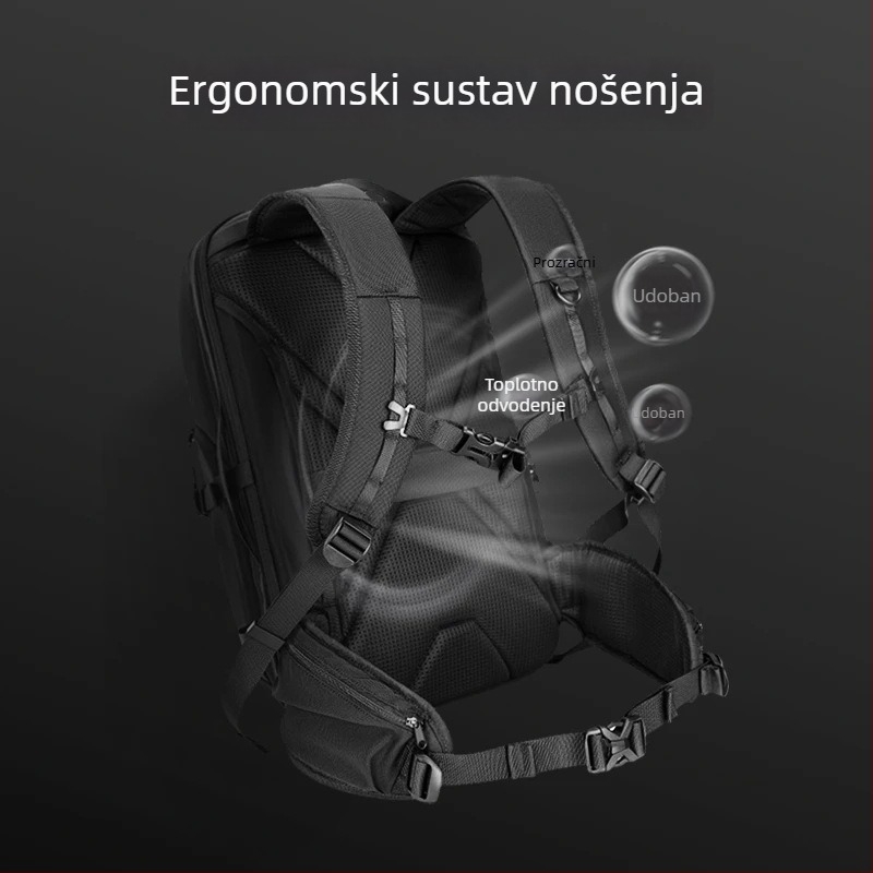 Poslovni ruksak za prijenosno računalo, gradski stil jednostavnosti, Oxford platno, zatvarač, vodootporan