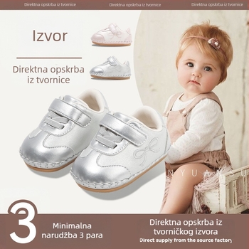 Unisex dječje cipele s mekanom potplatom, gornji dio od mikrovlaknaste kože, Velcro zatvaranje, prozračne i protuklizne