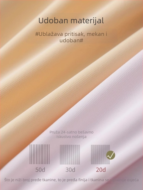 Ženske najlon bezšivne sigurnosne hlače, 3/4 dužine, podizanje stražnjice.