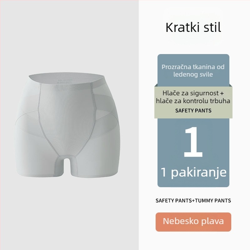 Ženske najlon bezšivne sigurnosne hlače, 3/4 dužine, podizanje stražnjice.